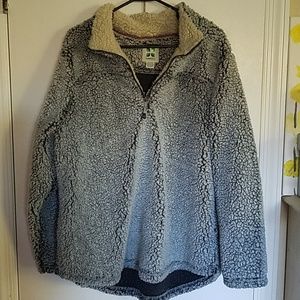 Cozy Green Tea sherpa